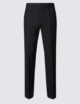 Big & Tall Flat Front Trousers